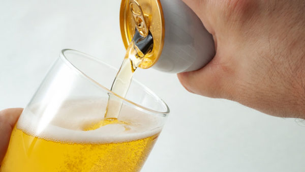 Pouring Beer into a glass